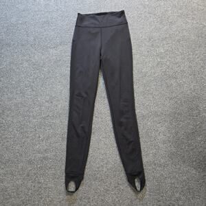 Lululemon Leggings Women Size 6 Black Nulu Stirrup Mesh Panel Dance Yoga Pant